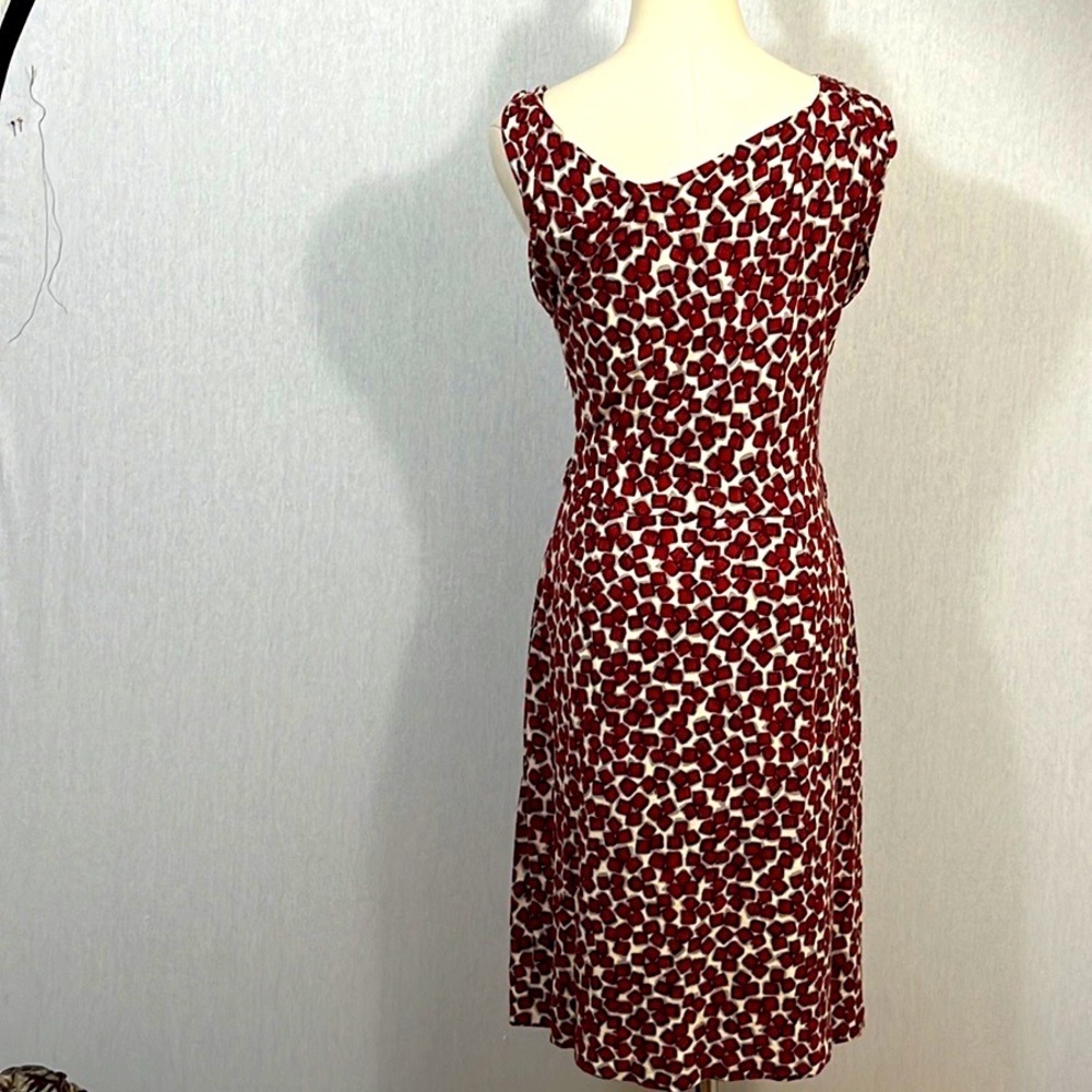 Mng By Mango Cream Red Cube Asymmetrical Shift St… - image 6